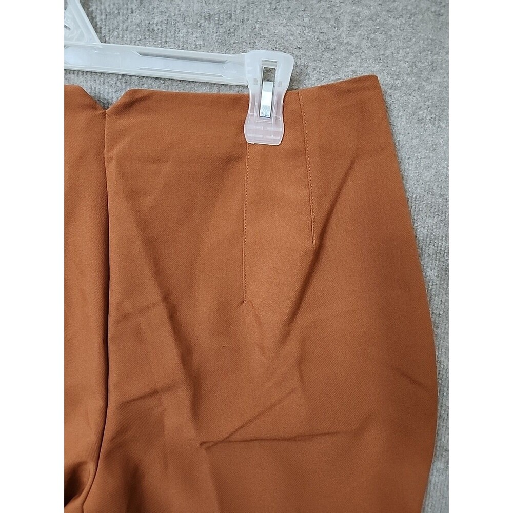 Nine West Curvy Tapered Ankle Dress Pants Womens 14 Brown Stretch Career NEW - Picture 6 of 10